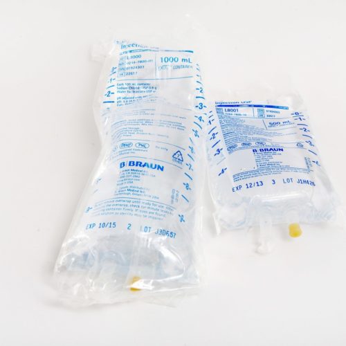 Saline Solution IV Bag
